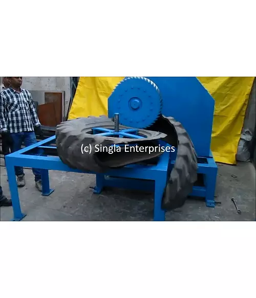 Tractor Tyre Cutting Machine